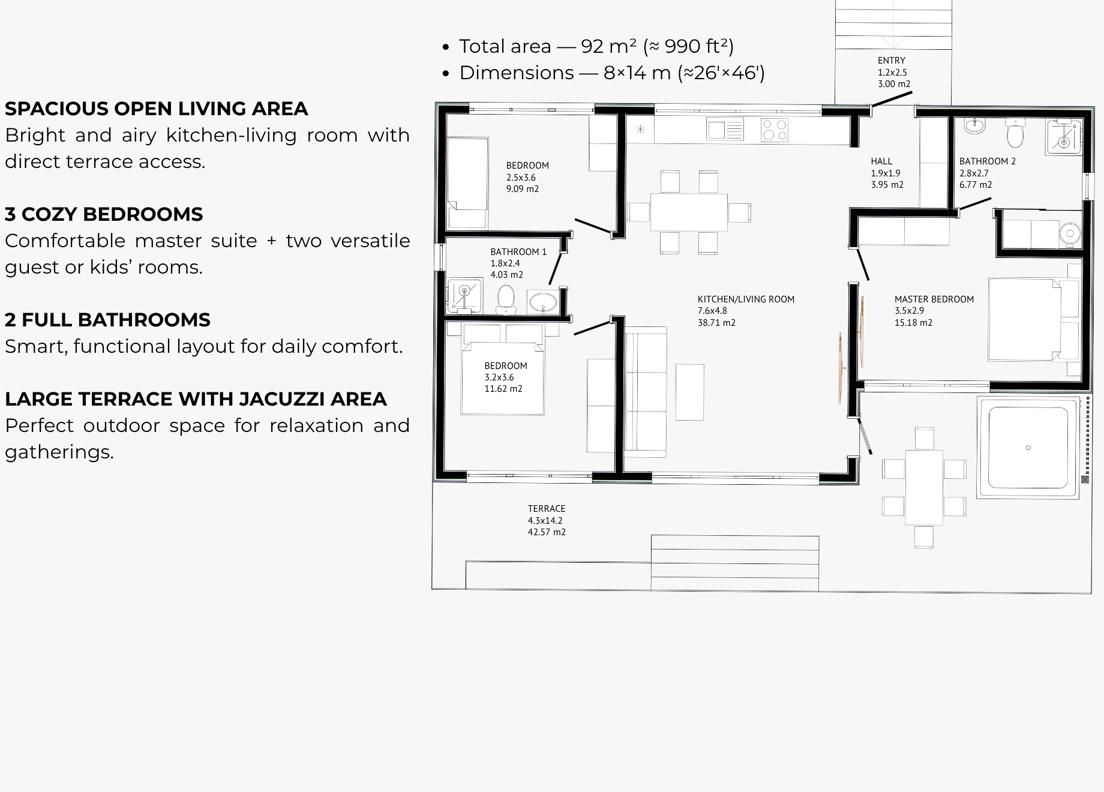 Nordic 90 house plan render
