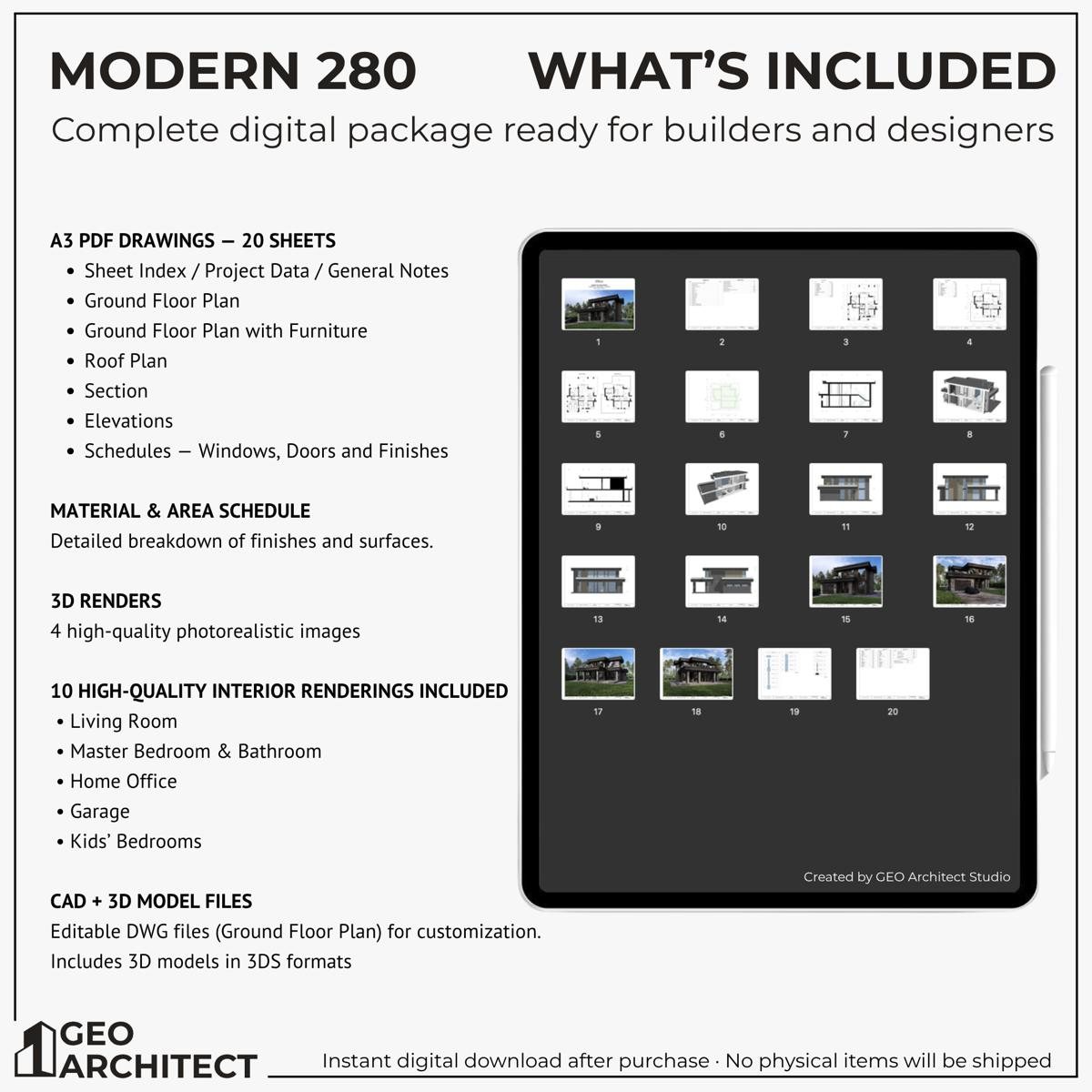 Modern 280 drawing sheet 2