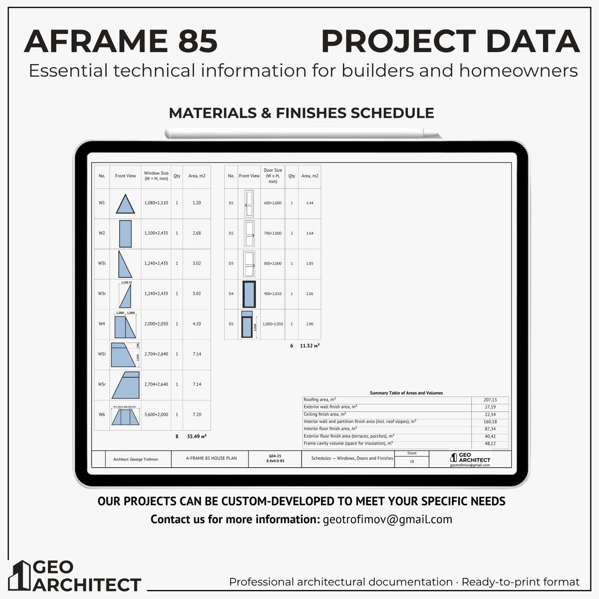 A-Frame 85 drawing sheet 5