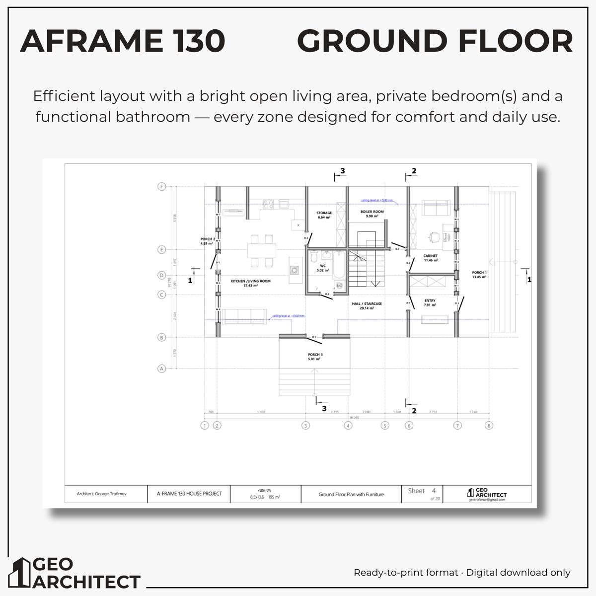 A-Frame 130 drawing sheet 1