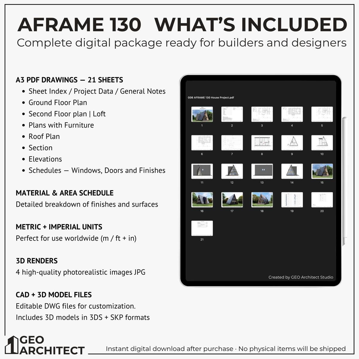 A-Frame 130 drawing sheet 3