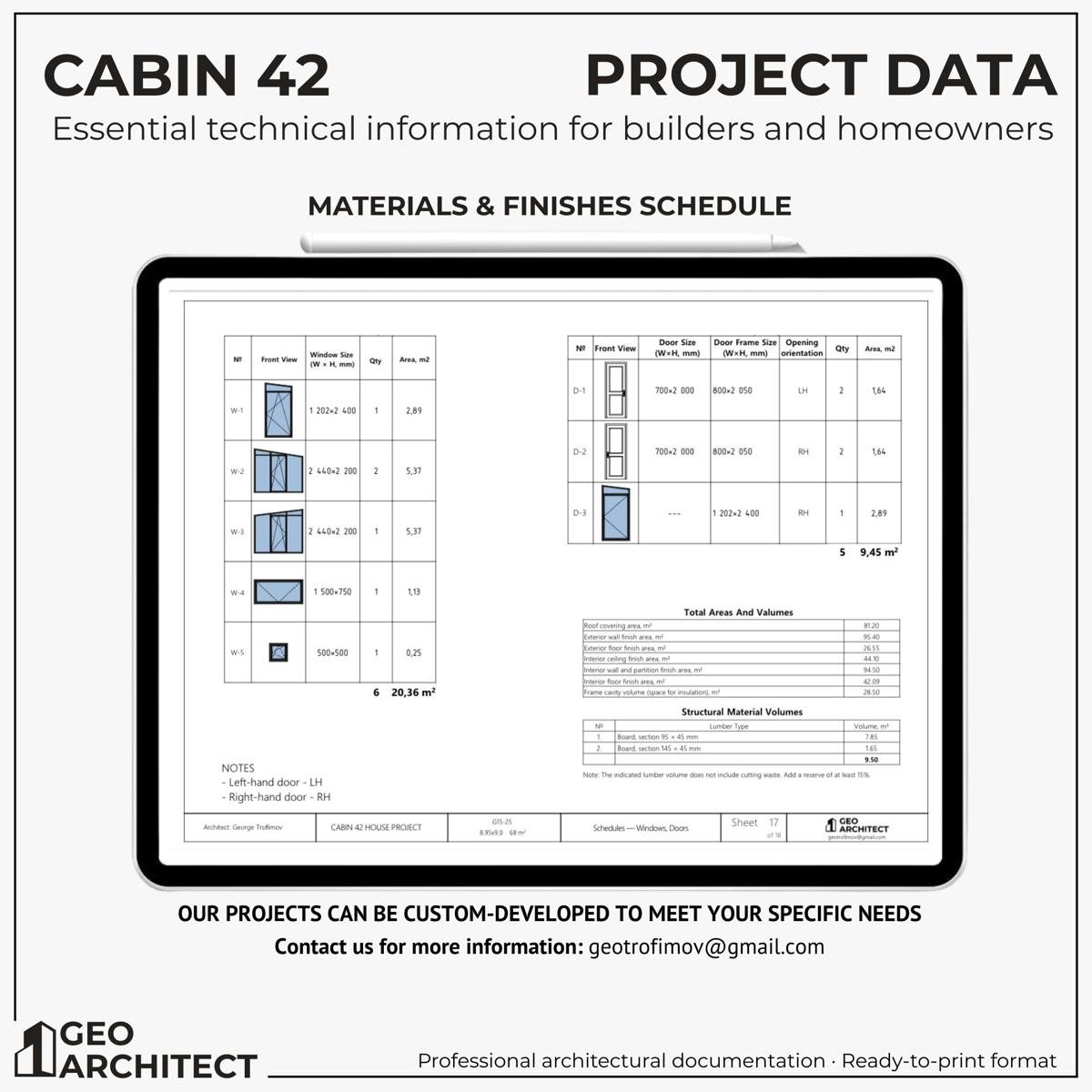 Cabin 42 drawing sheet 6
