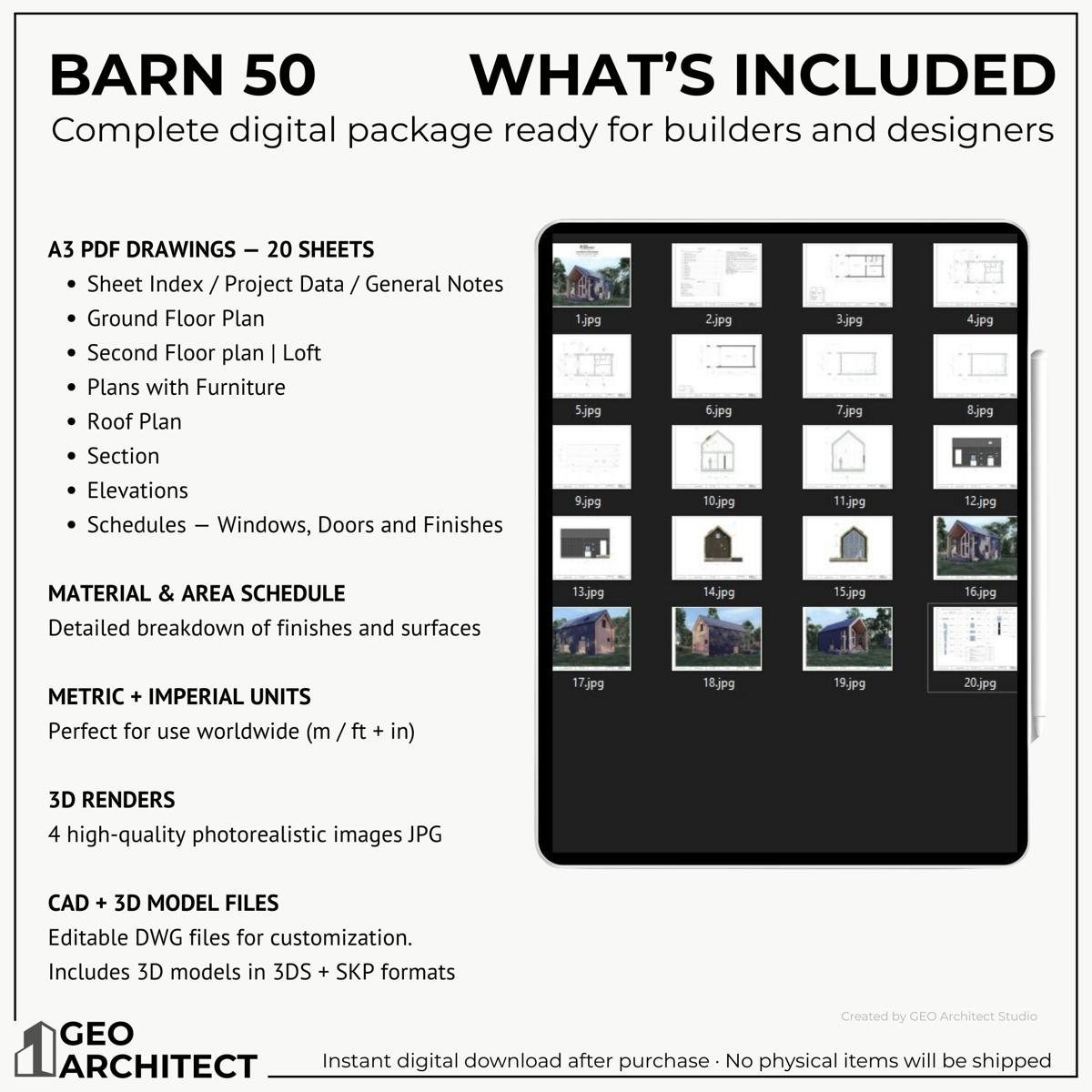 Barn 50 drawing sheet 4