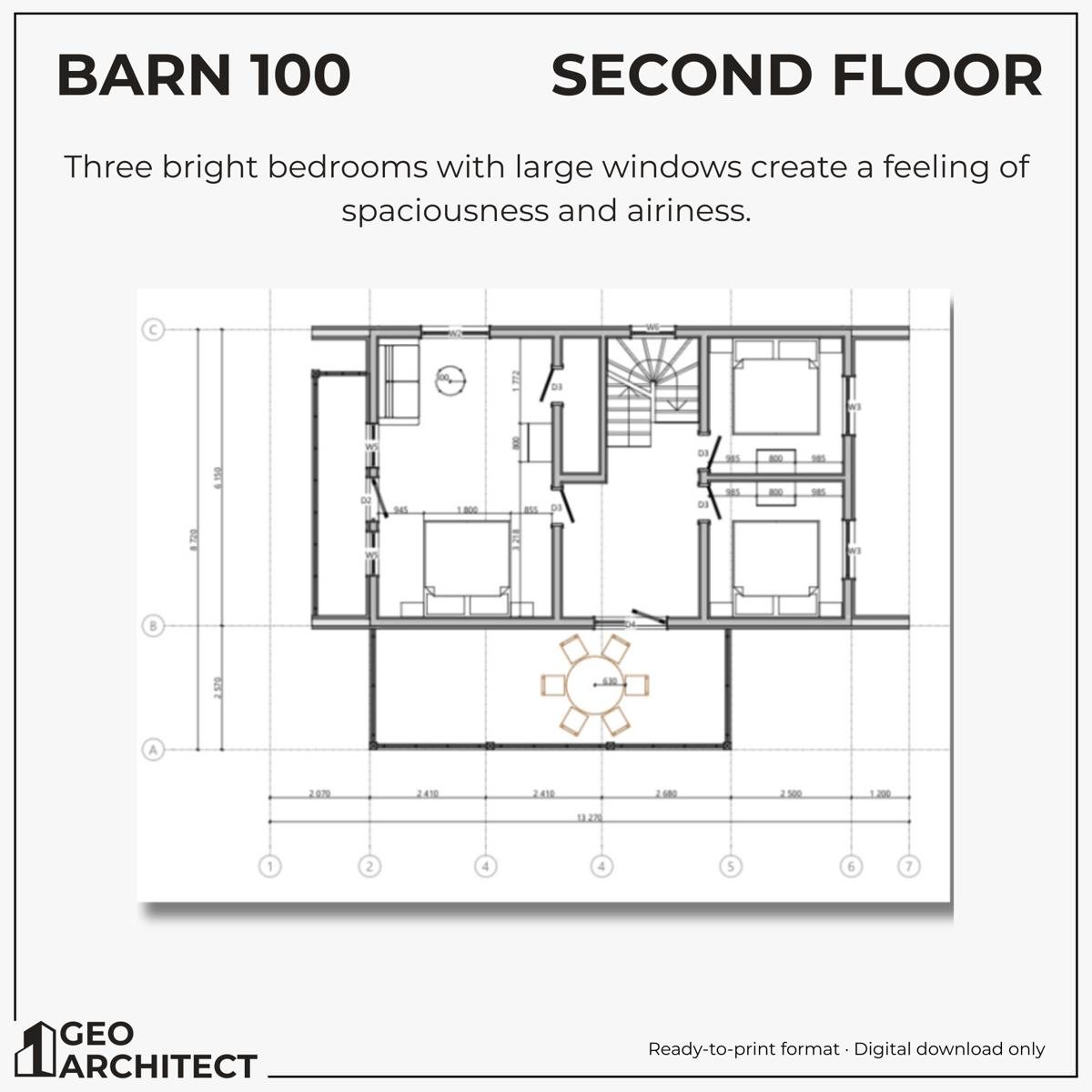 Barn 100 drawing sheet 3