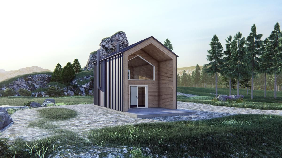 Barn 31 house plan render