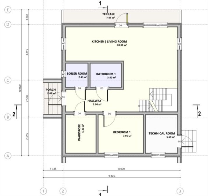 Barn 118 house plan render