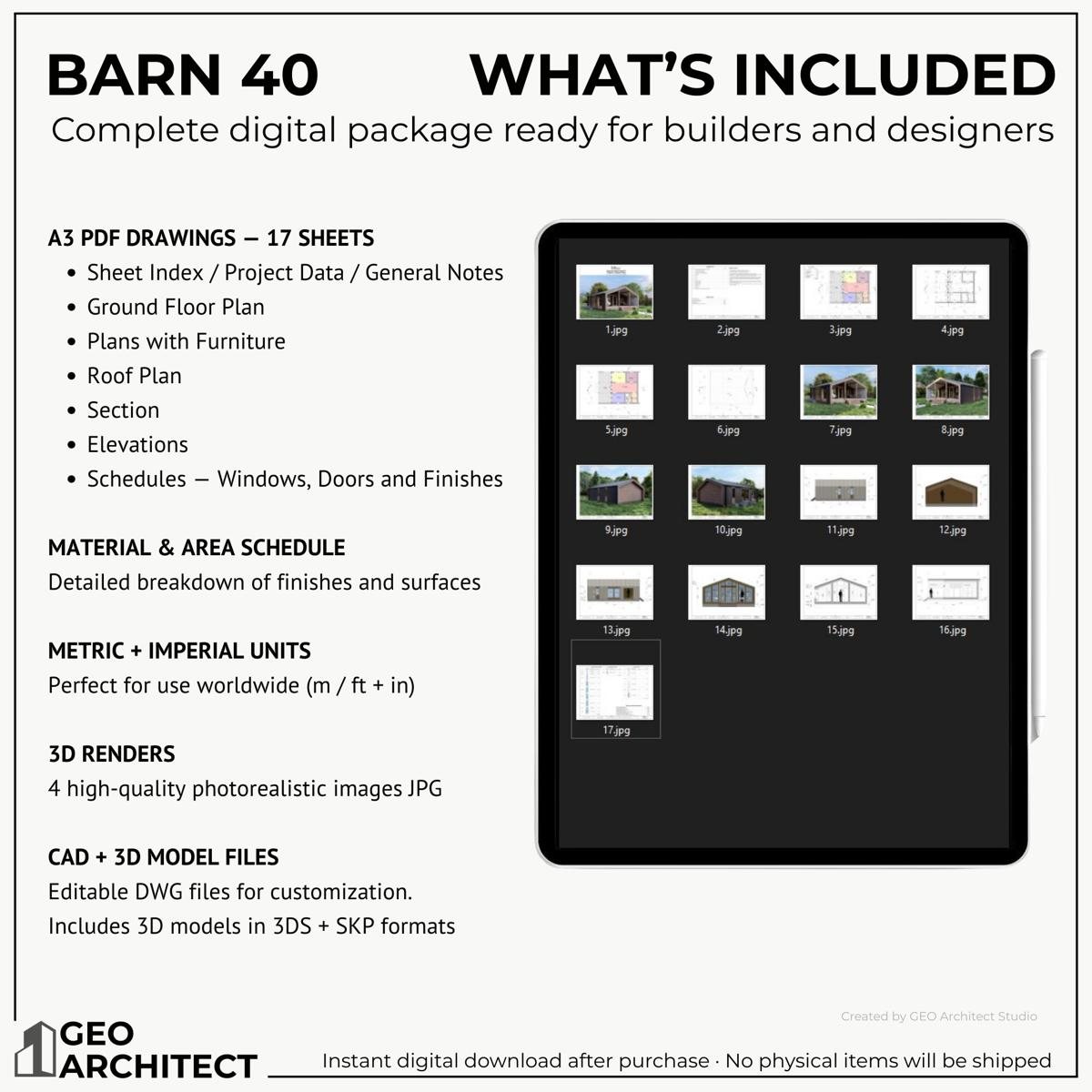 Barn 40 drawing sheet 3