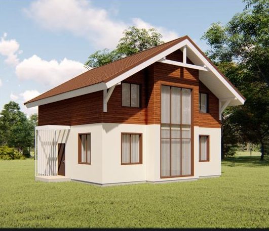 Scandi 130 house plan render